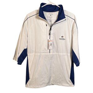 Antigua Bandon Dunes Men's Pullover Golf Shirt Half Zip White Size Medium NWT